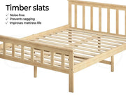 Levede Wooden Bed Frame Queen Double Single Rustic Mattress Base Solid Pine