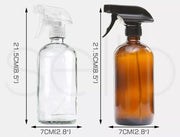 500ML Amber Glass Trigger Spray Bottle Essential Oil Aromatherapy Dispenser 4/6X