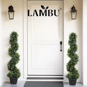 Lambu Artificial Plants in Pot Green Faux Plant Outdoor Bonsai 100CM-2PCS