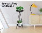 Levede Plant Stand 2 Tiers Outdoor Indoor Metal Flower Pots Rack Garden Shelf
