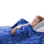 Dreamz Weighted Blanket Heavy Gravity Adults Deep Relax Kids Adult 5/7/9KG Blue.
