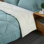 Microfibre Reversible Quilt Duvet Doona Cover Set Double/Queen/Super/King Size