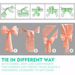Satin Chair Sashes Cloth Cover Wedding Party Event home Decoration Table Runner