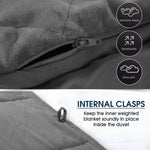 Dreamz Weighted Blanket Heavy Gravity Adults Deep Relax Kids Adult 5/7/9KG Grey