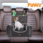 Pawz Pet Car Seat Travel Safety Carrier Bed Waterproof Removable Grey Large