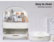Makeup Organizer Case Drawer Portable Cosmetic Jewellery Storage Box White