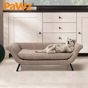 Pawz Pet Sofa Bed Raised Elevated Soft Lounge Couch Wooden Frame Heavy Duty