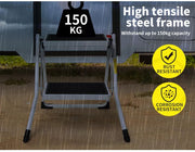 Manan Folding Caravan Steps Double Portable Steady Stool Ladder rv Accessories
