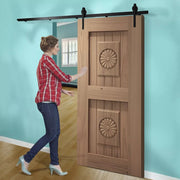 Levede Sliding Barn Door Hardware Track Set 1.5/1.83/2/2.44/3/3.66/4M Roller Kit