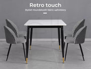 Levede 2x Dining Chairs Kitchen Cafe Lounge Chair Sofa Upholstered Padded Seat
