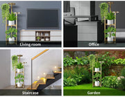 Levede Plant Stand Outdoor Indoor Flower Pots Rack Garden Shelf Home Decor 120CM