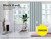 2X Blockout Curtains Blackout Window Curtain Draperies Pair Eyelet Bedroom Decor