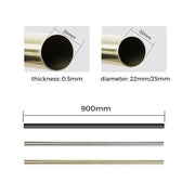Marlow Curtain Rod Steel Nordic Quiet Rail Pole Pommel Set Extendable Adjustable