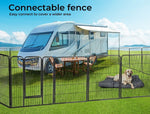 Pawz Pet Dog Playpen Puppy  Cage White Fence Metal  8 Panel 48