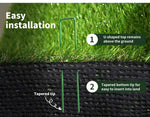 Marlow 100PCS Synthetic Artificial Grass Pins Turf Pin U Fastening Lawn Weed Mat