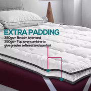 Dreamz Pillowtop Mattress Topper Mat Pad Bedding Luxury Protector Cover King