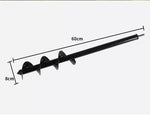 Traderight Garden Auger Post Hole Digger Spiral Drill Bit Earth Power 80 x60CM