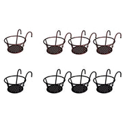 Levede 1x Flower Holder Plant Stand Hanging Pot Basket Plant Garden Wall Storage