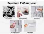 12Pcs 3D Wall Panels 50x50cm DIY Waterproof Scratchproof Home Decor Easy Install