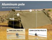 Mountview Double King Single Swag Camping Swags Canvas Dome Tent Free Standing