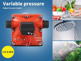 12V Water Pump High Pressure Self-priming Auto Switch Large Flow Caravan Boat