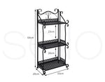 Levede Plant Stand 3 Tiers Outdoor Indoor Metal Flower Pots Rack Garden Shelf