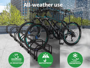 6 Bikes Stand Bicycle Bike Rack Floor Parking Instant Storage Cycling Portable