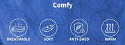 Dreamz Weighted Blanket Cover Quilt Duvet Doona Kid Single Double Bed Warm Relax