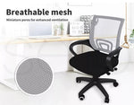 Levede Office Chair Gaming Computer Mesh Chairs Executive Seating Work Seat Grey