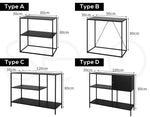 Console Table Hallway Side Entry Hall Display Shelf Furniture Desk Storage Metal