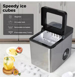 Spector Portable Ice Maker Machine Commercial 2.1L Drink Ice Cube Bar Countertop