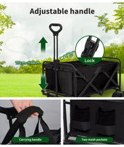 Lambu Garden Camping Trolley Outdoor Garden Wagon Cart Folding Heavy Duty Large