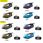 Mountview Double King Single Swag Camping Swags Canvas Dome Tent Free Standing