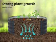 Lambu Garden Bed Planter Raised Coated Galvanised Steel Vegetable Beds Oval