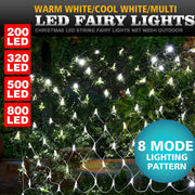 Christmas LED String Fairy Lights Net Mesh Outdor Decor Xmas Wedding Home Party