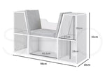 Levede Kids Bookcase Toys Box Shelf Storage Cabinet Container Children Organiser