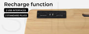 Levede Standing Desk Height Adjustable Office Computer Laptop Side Table USB
