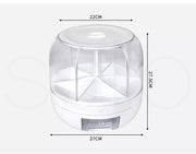 Toque Rice Storage Cereal Dispenser Grain Container Rotating Dry Food Box 10kg