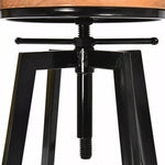 Levede Bar Stools Industrial Kitchen Stool Wooden Barstools Swivel Chair Vintage