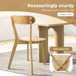 Levede 2x Dining Chairs Wooden Kitchen Chair Natural Lounge Cafe Restaurant