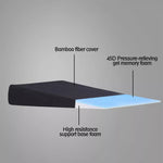 Dreamz Wedge Pillow Sleep Bed Cushion Cool Gel Memory Foam Neck Back Support