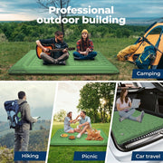 Mountview Self Inflating Mattress Sleeping Pad Camping Air Bed Mat Pillow Double
