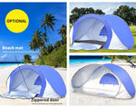 Mountview Pop Up Tent Beach Camping Tents 2-3 Person Hiking Portable with Matt
