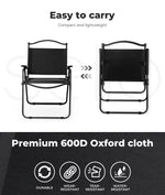 Levede 4PCS Camping Chair Folding Outdoor Portable Foldable Fishing Beach Picnic