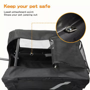 Pawz Pet Bike Trailer Foldable Cycling Pet Stroller 2-IN-1 Outdoor Sunroof