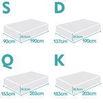 Dreamz Mattress Topper Memory Foam 25cm Comfort Washable Soft Cover King Queen.