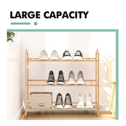 Levede 3 Tiers Bamboo Shoe Racks Storage Organizer Wooden Shelf Stand Shelves.