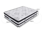 Dreamz Spring Mattress Bed Pocket Tight Top Foam Medium Firm Double Size 20CM