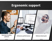 Gaming Office Chair Computer Executive Mesh Chairs Seat Home (Basic chair-Black)