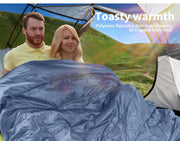 Mountview Double Sleeping Bag Bags Outdoor Camping Hiking Thermal -10℃ Tent Grey